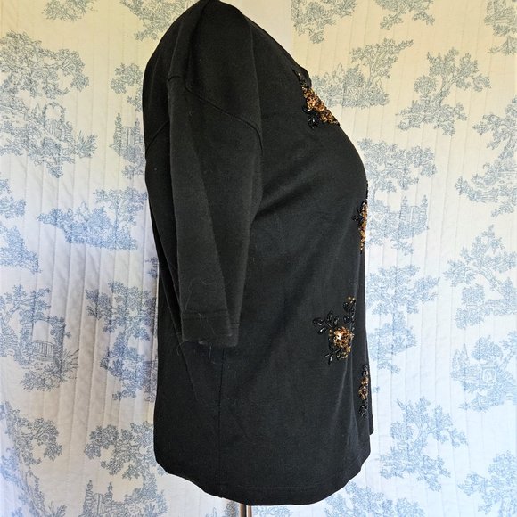 Size M to L Vintage 1980s Northern Spirit Beaded T-Shirt - Picture 9 of 12